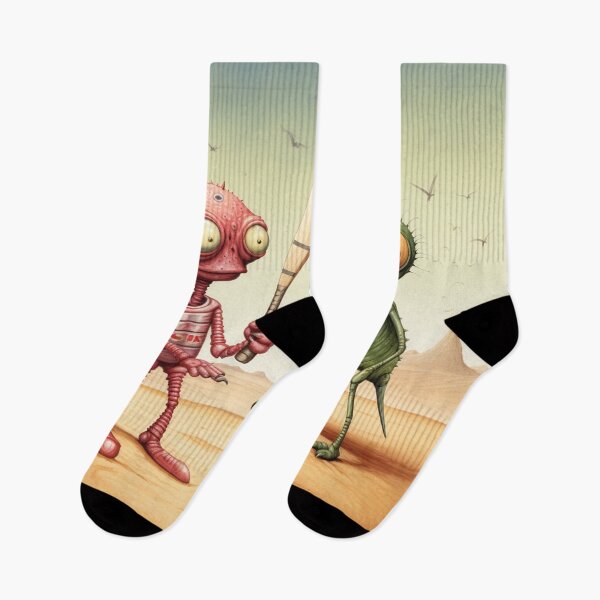 Item preview, Martians playing cricket 1 designed and sold by AstroRisq.