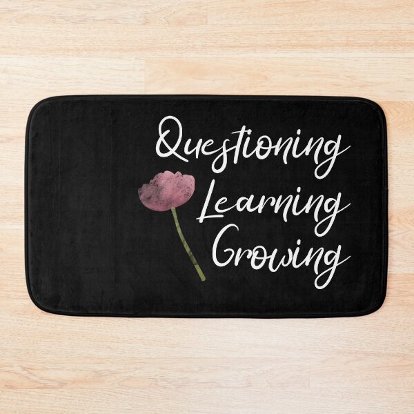 Item preview, Questioning, Learning, Growing | Pink Green White | Black designed and sold by Wintre2.