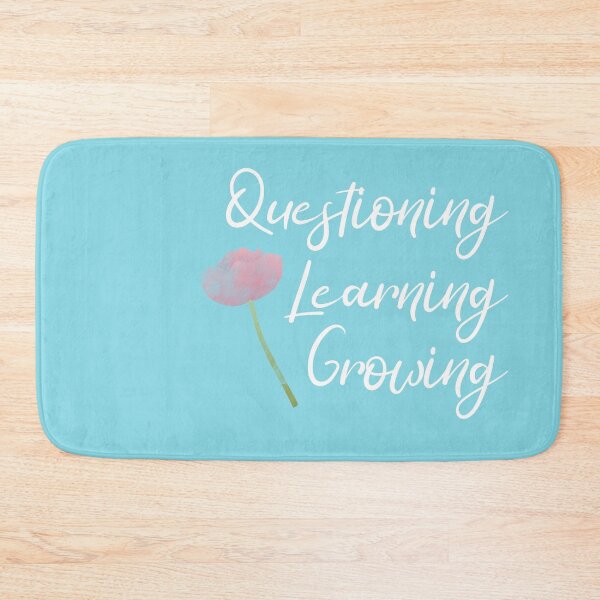 Item preview, Questioning, Learning, Growing | Pink Green White | Soft Blue designed and sold by Wintre2.