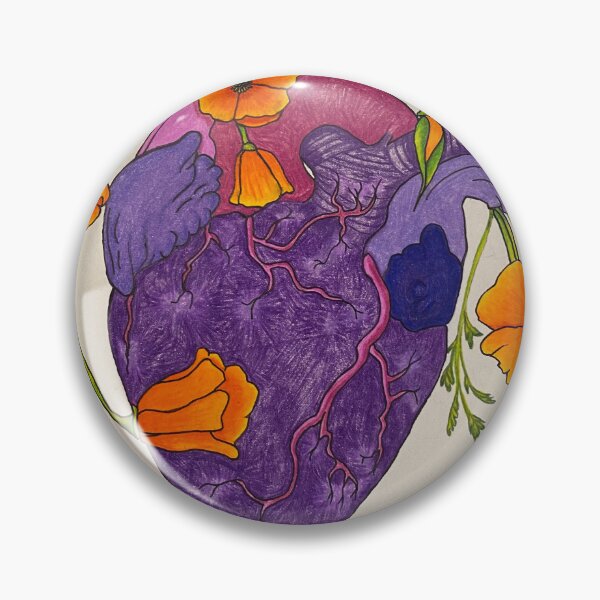 Item preview, Sacred Xam Purple & Poppies designed and sold by Jacqueline’s Hearts.
