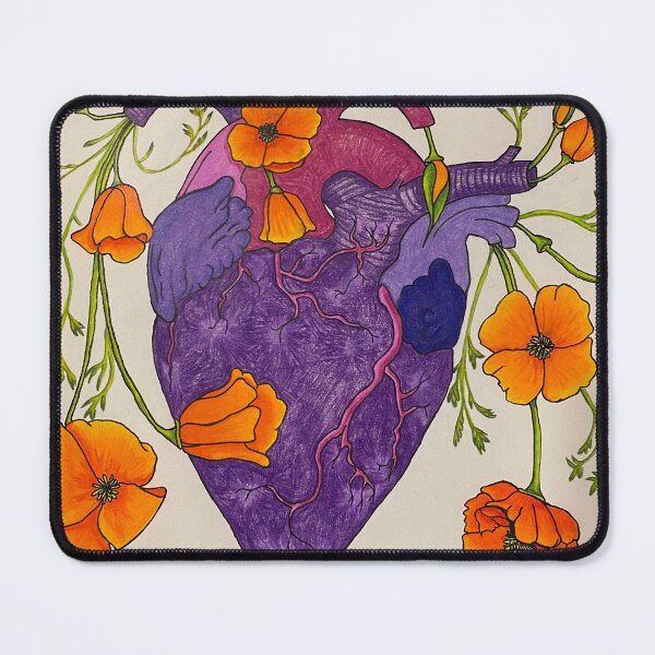 Item preview, Sacred Xam Purple & Poppies designed and sold by Jacqueline’s Hearts.
