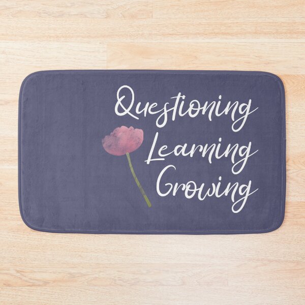 Item preview, Questioning, Learning, Growing | Pink Green White | Ultra Violet designed and sold by Wintre2.