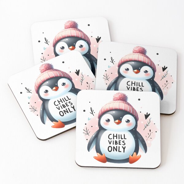Item preview, Playful Penguin: Chill Vibes Only designed and sold by Dungeon-Depot.