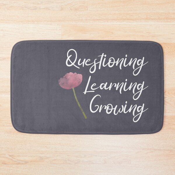 Item preview, Questioning, Learning, Growing | Pink Green White | Gray designed and sold by Wintre2.