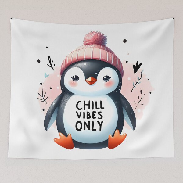 Item preview, Playful Penguin: Chill Vibes Only designed and sold by Dungeon-Depot.