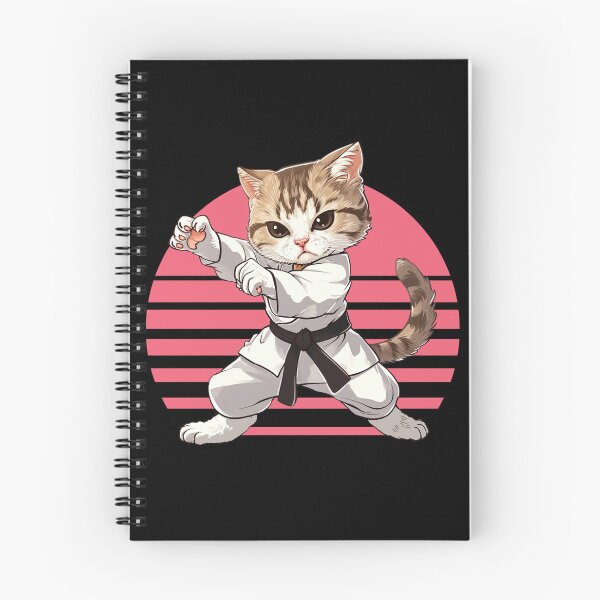 Item preview, cute cat plays karate. funny cat and karate lover designed and sold by ahmed2751989.