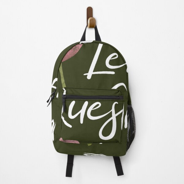 Item preview, Questioning, Learning, Growing | Pink Green White | Dark Green designed and sold by Wintre2.