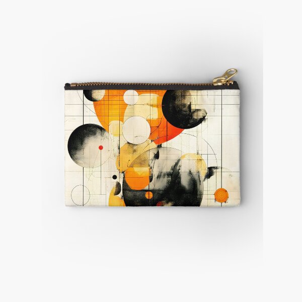 Item preview, Abstract geometric shapes overlaying grid, dynamic composition with warm tones designed and sold by vyreinadee.