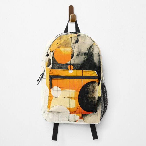 Item preview, Abstract geometric shapes overlaying grid, dynamic composition with warm tones designed and sold by vyreinadee.