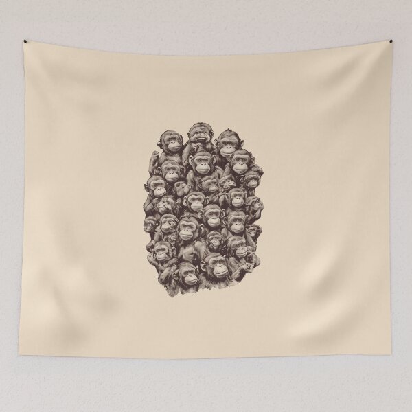Item preview, Group Of Monkeys designed and sold by Itsheartshop.