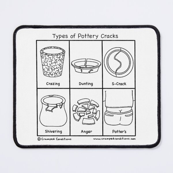 Item preview, Types of Pottery Cracks designed and sold by Cramped Conditions.