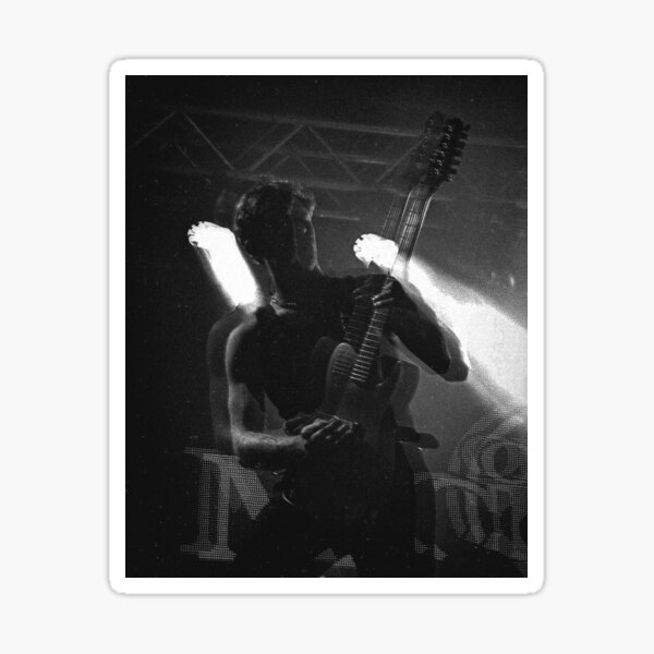 Guitar Print Alan Ashby Sticker