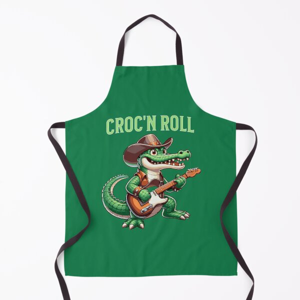 Item preview, Funny Croc'n Roll Crocodile with Guitar designed and sold by JoeStylistic.