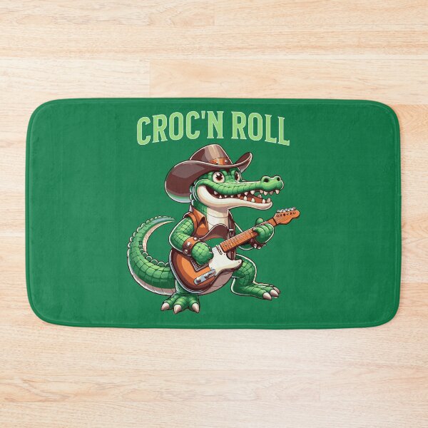 Item preview, Funny Croc'n Roll Crocodile with Guitar designed and sold by JoeStylistic.
