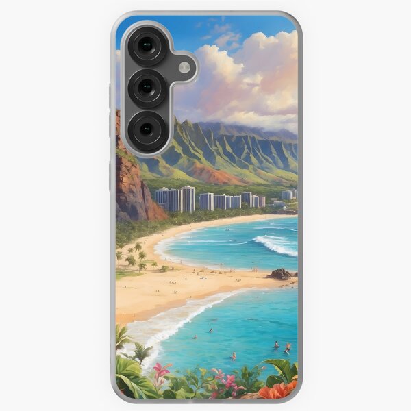 Aperçu de l'œuvre Fond d'écran Hawaï créée et vendue par AiDexShop.