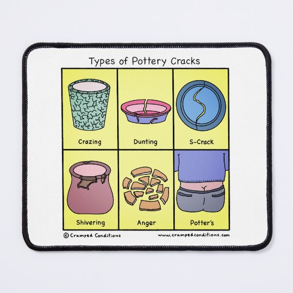 Item preview, Types of Pottery Cracks designed and sold by Cramped Conditions.