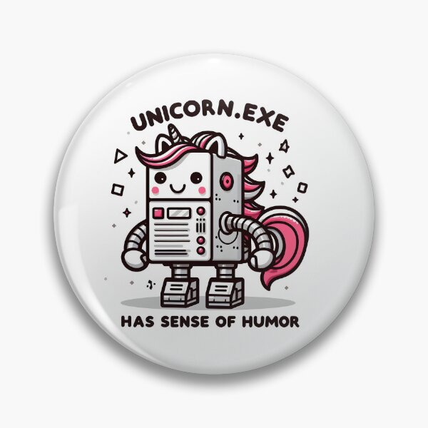 Item preview, Unicorn.exe has a sense of humor designed and sold by Dungeon-Depot.