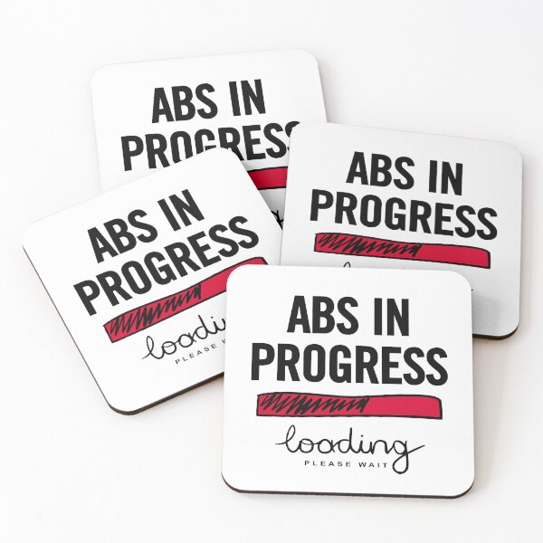 Item preview, Abs In Progress Loading Please Wait - A Funny Fitness Journey to Six Pack Abs at the Gym designed and sold by artworkathome.