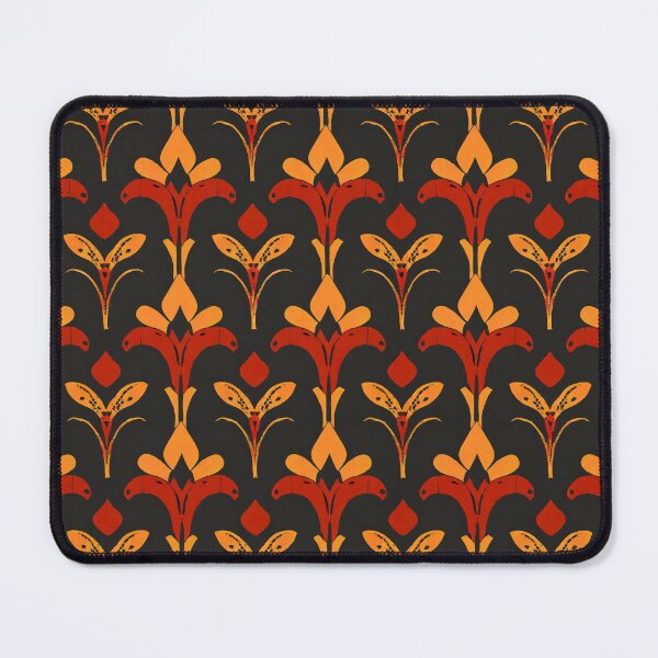 Item preview, Red and Orange Floral Pattern designed and sold by ossiagraphics.