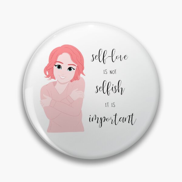 Item preview, Girl Hug Self-love Is Not Selfish It Is Important Graphic Composition designed and sold by Springcolors Blossom.