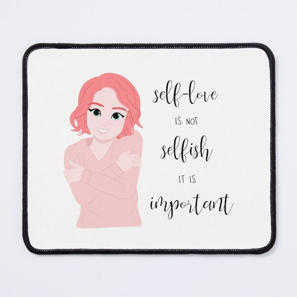Item preview, Girl Hug Self-love Is Not Selfish It Is Important Graphic Composition designed and sold by Springcolors Blossom.
