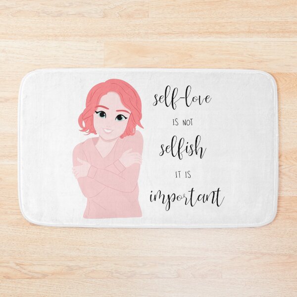 Item preview, Girl Hug Self-love Is Not Selfish It Is Important Graphic Composition designed and sold by Springcolors Blossom.
