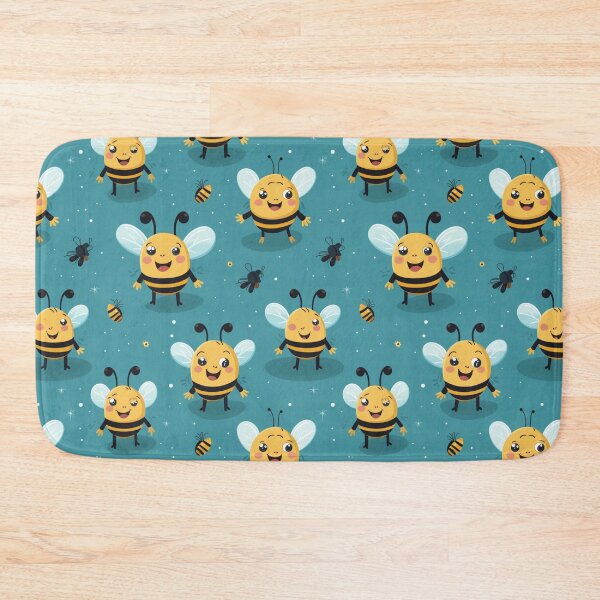 Item preview, Smiling Bees Pattern designed and sold by scootyshop.
