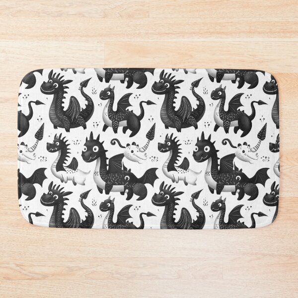 Item preview, Black And White Dragons Pattern designed and sold by scootyshop.