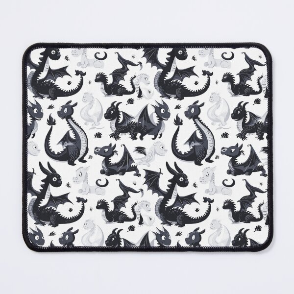 Item preview, Black And White Dragons Pattern designed and sold by scootyshop.
