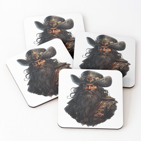 Item preview, Blackbeard, legendary pirate designed and sold by MidArtForge.
