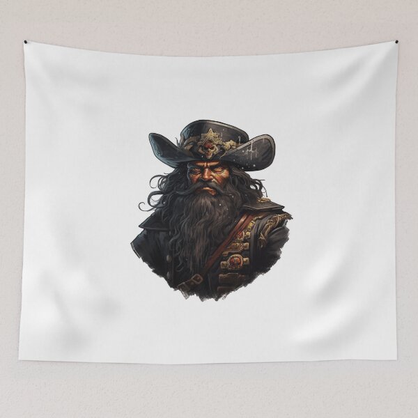 Item preview, Blackbeard, legendary pirate designed and sold by MidArtForge.