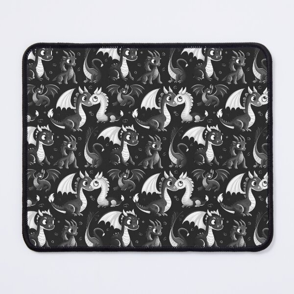 Item preview, Black And White Dragons Pattern designed and sold by scootyshop.
