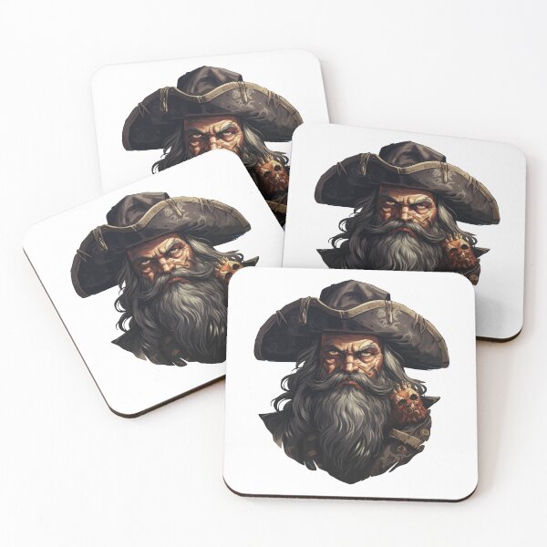 Item preview, Blackbeard, legendary pirate designed and sold by MidArtForge.