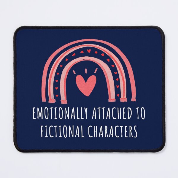Item preview, Emotionally Attached To Fictional Characters Book Aesthetic Book Lover Sayings designed and sold by BookishSerena.