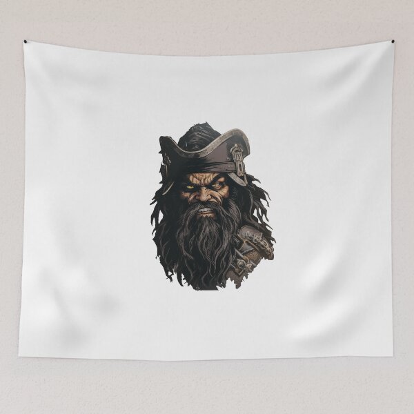 Item preview, Blackbeard, legendary pirate designed and sold by MidArtForge.