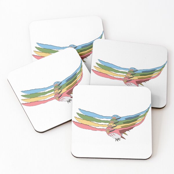 Item preview, Flight of The Boy and the Heron Parakeets  designed and sold by JodyMoon.