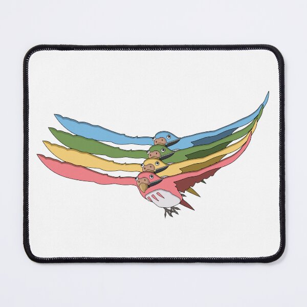 Item preview, Flight of The Boy and the Heron Parakeets designed and sold by JodyMoon.