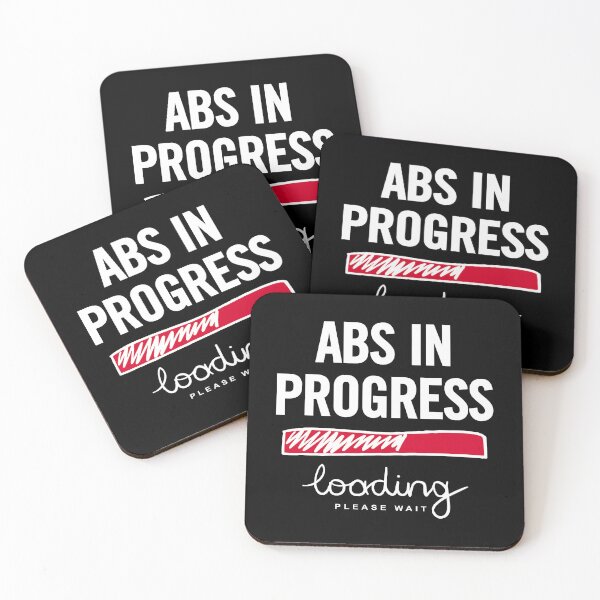 Item preview, Abs In Progress Loading Please Wait - A Funny Fitness Journey to Six Pack Abs at the Gym designed and sold by artworkathome.