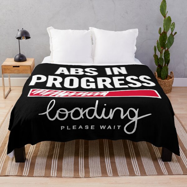 Item preview, Abs In Progress Loading Please Wait - A Funny Fitness Journey to Six Pack Abs at the Gym designed and sold by artworkathome.