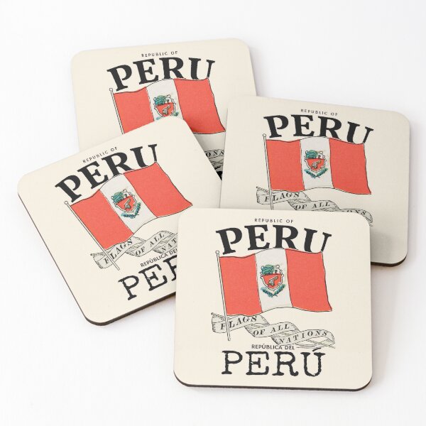 Item preview, Vintage Peru Country Flag designed and sold by KewaleeTee.