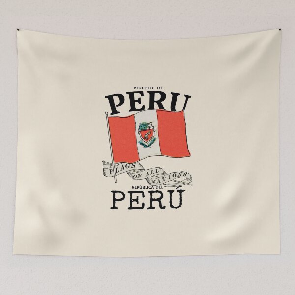 Item preview, Vintage Peru Country Flag designed and sold by KewaleeTee.
