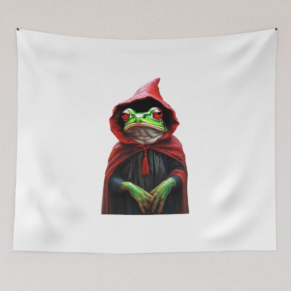 Item preview, Frog in a Red Cloak designed and sold by techiwebicodi.