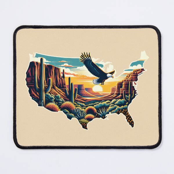 Item preview, American Spirit - Grand Canyon & Bald Eagle Wall Art designed and sold by FebricFusion.