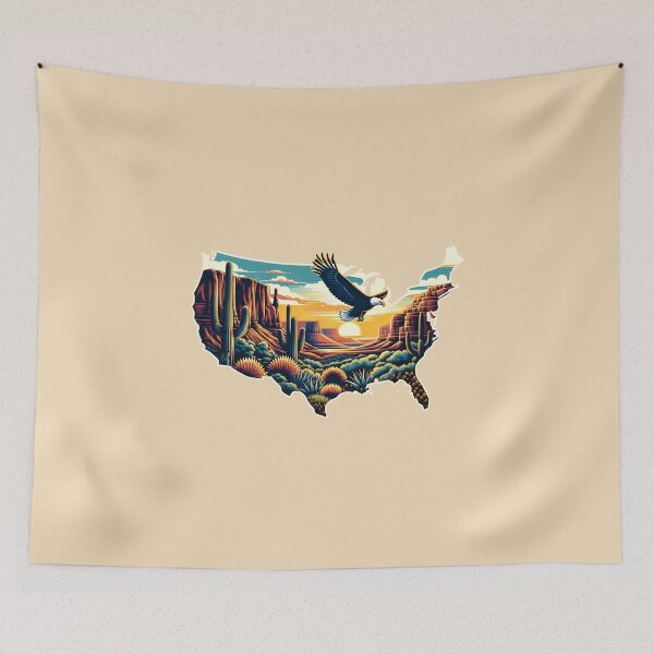 Item preview, American Spirit - Grand Canyon & Bald Eagle Wall Art designed and sold by FebricFusion.