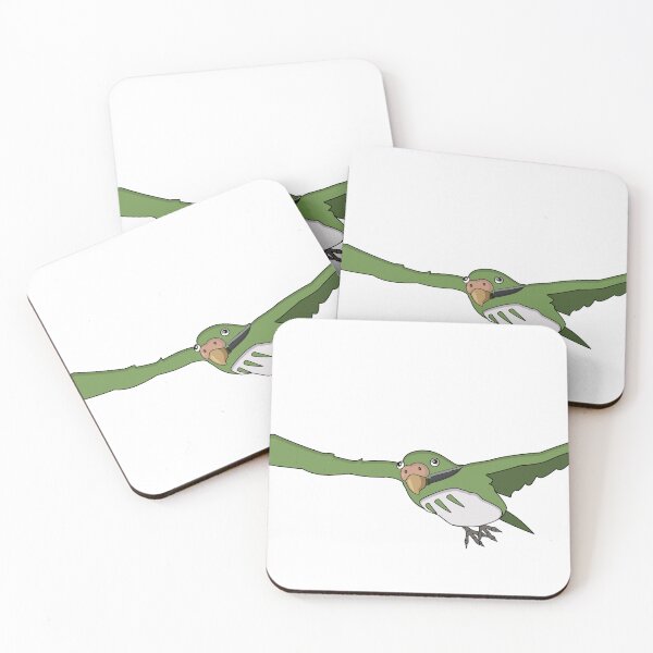 Item preview, Flight of The Boy and the Heron Parakeets - Green designed and sold by JodyMoon.