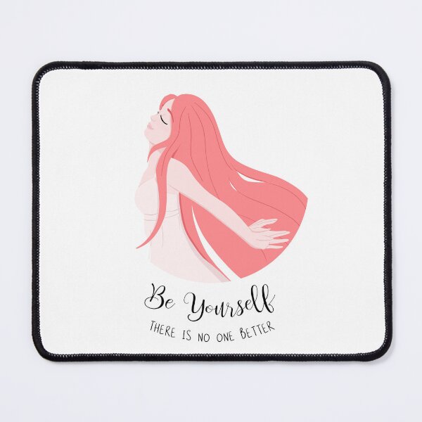 Item preview, Red Hair Girl Freedom Be Yourself There is No One Better Graphic Composition designed and sold by Springcolors Blossom.