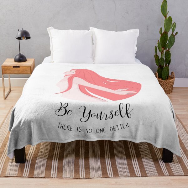 Item preview, Red Hair Girl Freedom Be Yourself There is No One Better Graphic Composition designed and sold by Springcolors Blossom.