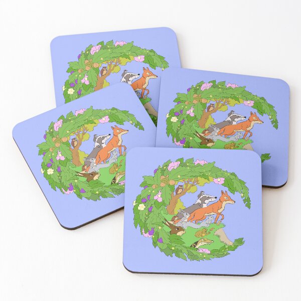 Item preview, Woodland Animals Farthing designed and sold by GemimaRosaArt.