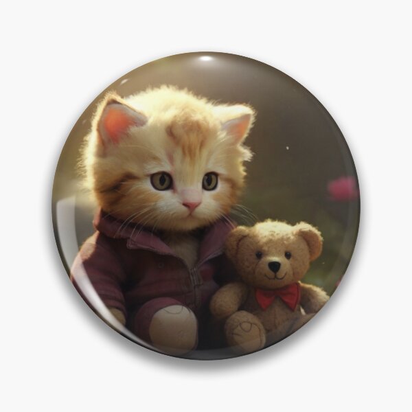 Item preview, Kitty and Teddy in the Garden designed and sold by dhanly.