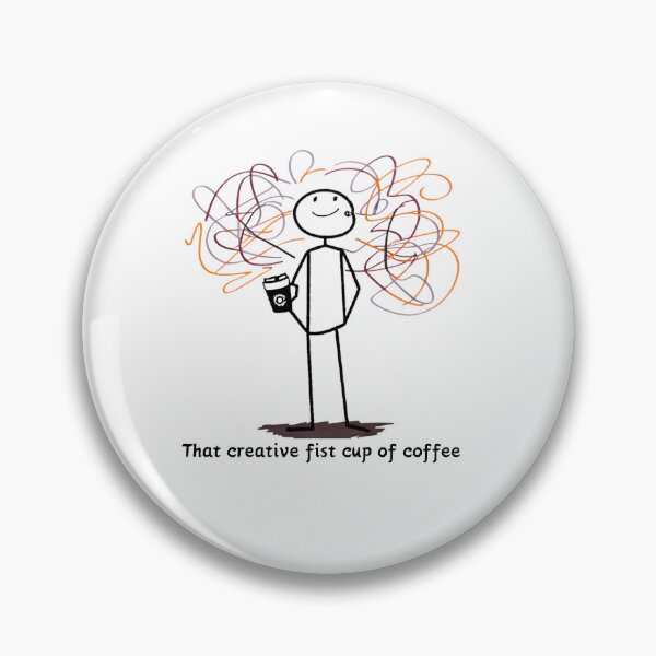 Item preview, That creative after first cup of coffee designed and sold by Funky  Fibers.